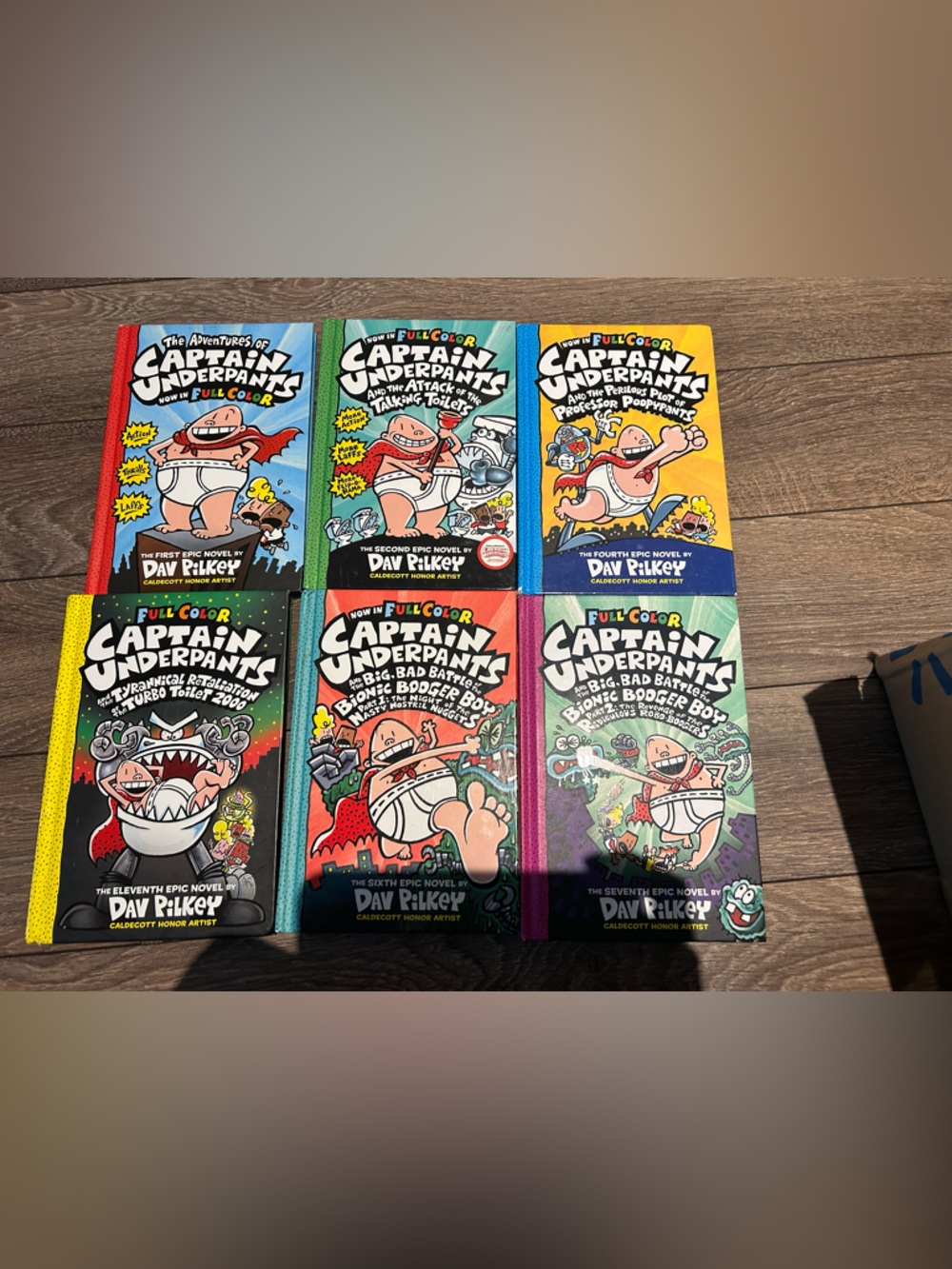Captain Underpants Full Color Paperback Book Lot - Multicolor Covers